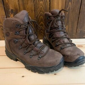 Merrell Gore-Tex Brown Leather Hiking Boots-Steel Toe